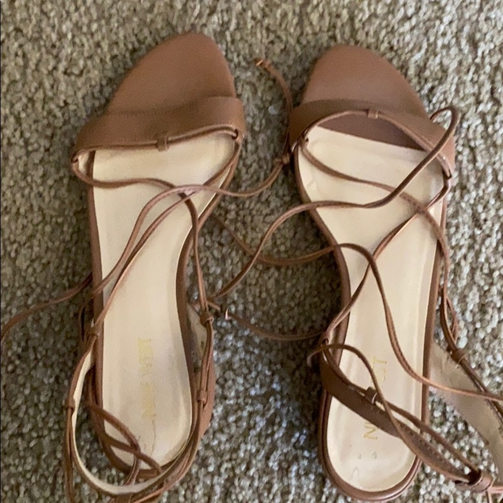 Nine west almost new used once strappy sandals